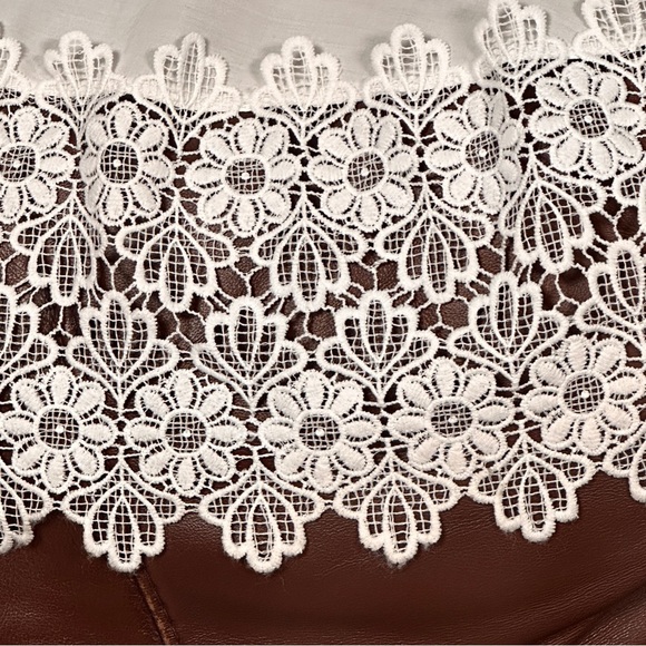 Solitaire Swim Bohemian Off The Shoulder White Lacey Dress / Cover up , M - Picture 10 of 16